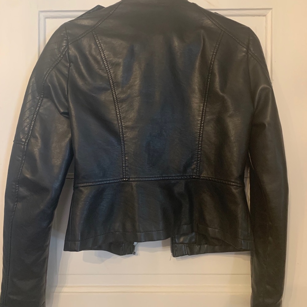 Faux leather jacket